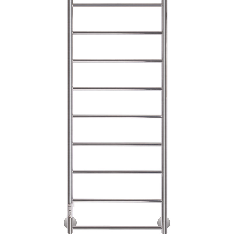 Kriss Polaris Plus el håndklædevarmer 1200x500mm/regulering/timer børstet rustfri stål