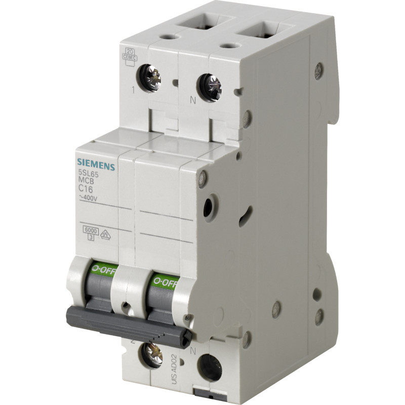 Siemens Automatsikring 6ka 1p+n c 6a 5sl6506-7