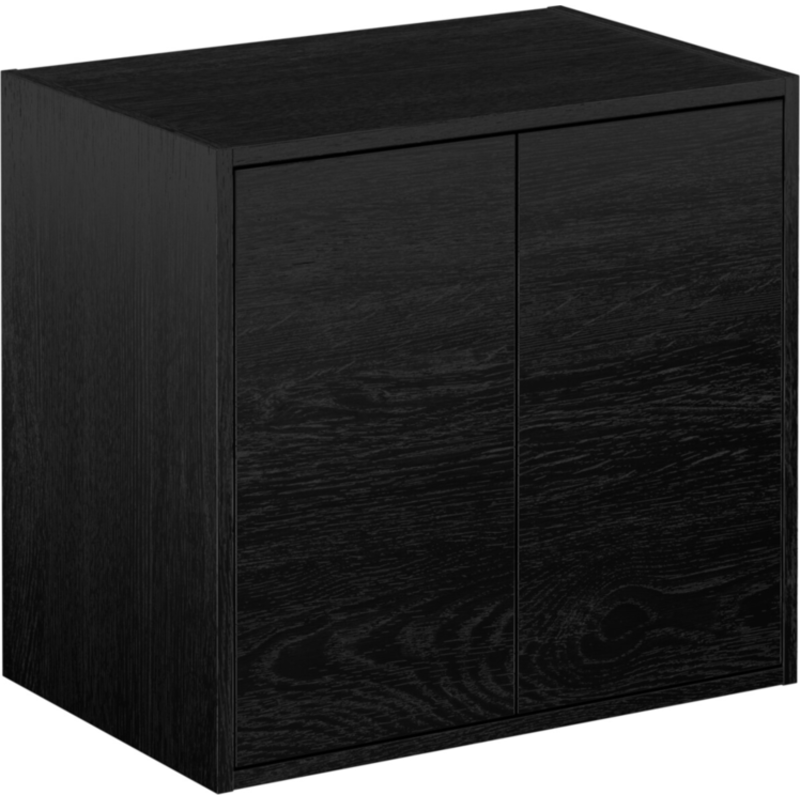 Gustavsberg Artic väggskåp, 59,9x55 cm, svart ek