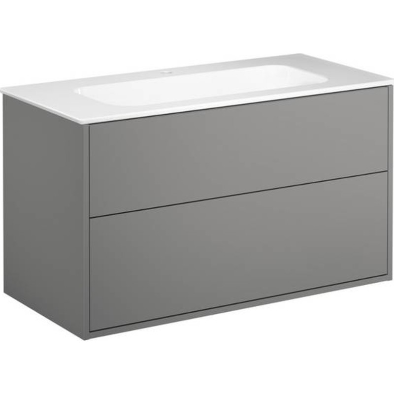 Gustavsberg Artic möbelpaket, 100x47 cm, grå/vit