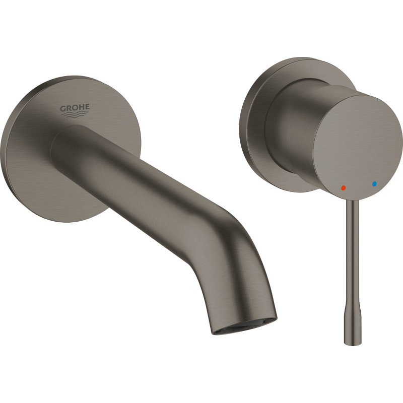 Grohe Essence etgr udv hv 2h M - 2-huls h.v.batteri, Børstet Hard Graphite M-Size 19408AL1