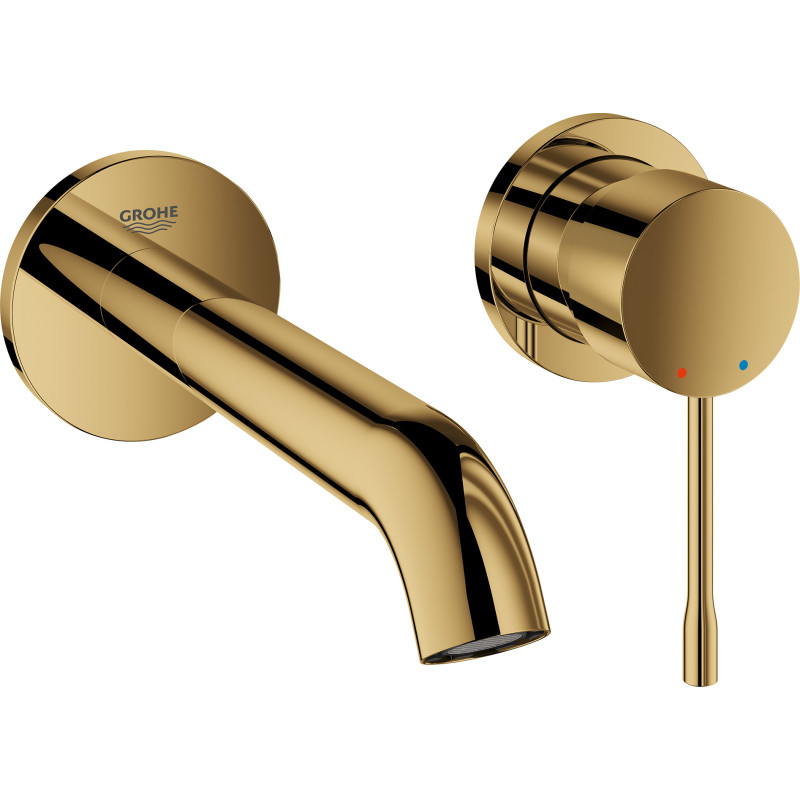 Grohe Essence 2-huls håndvaskbatteri M-Size, Poleret Cool Sunrise