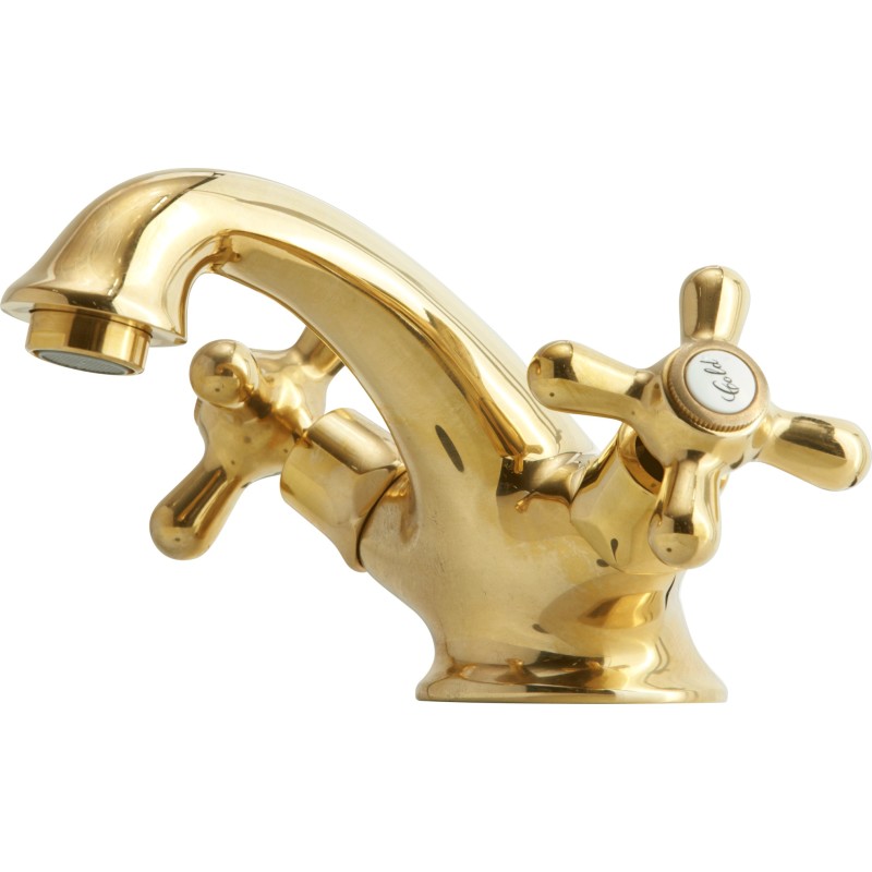 Lavabo Retro 2-grebs håndvaskarmatur med løft-op bundventil mess