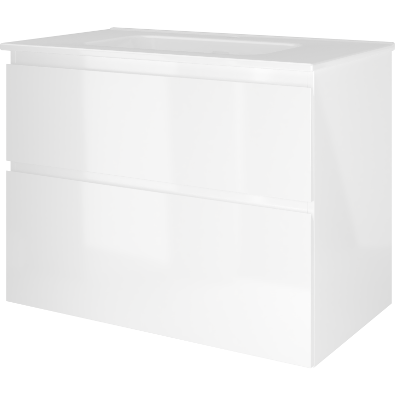 Sanibell Proline möbelpaket, 81x46,8 cm, vit högglans