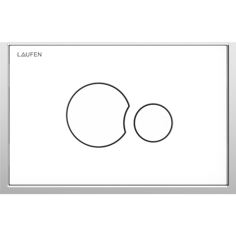 Laufen Lis aw106 betjeningsplade duoskyl. Hvid