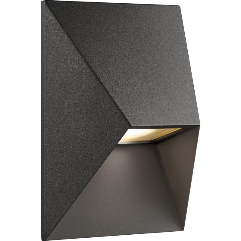 Pontio 15 Udendørs Væglampe Black - Nordlux - Moderne - Metal - Kantet