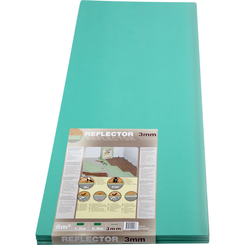 Heatcom Reflektor isoleringsplade 0,3x50x120, 6 m131