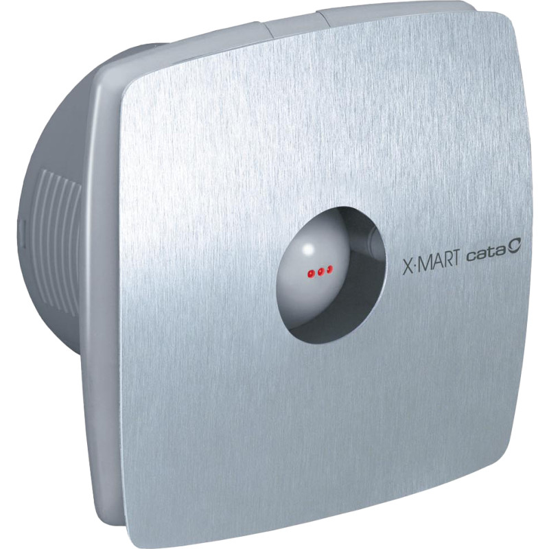 Cata X-Mart 10 badventilator, fugtstyring, timer, É100 mm, rustfrit stål