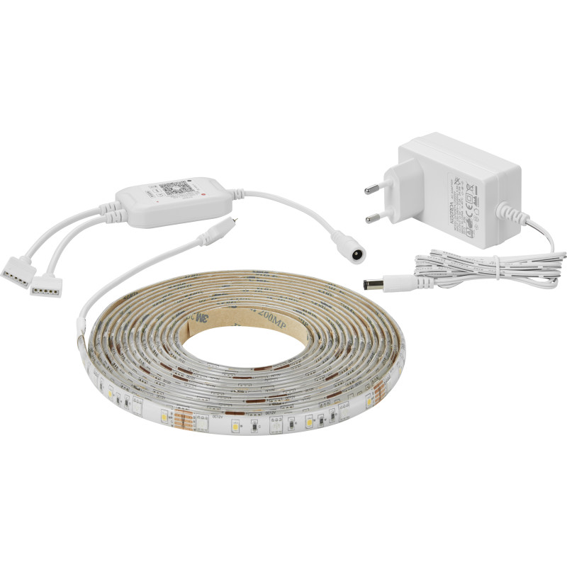 Smart LED Strip Colour/Effect 3m White - Nordlux Smart Strip - Stue - Plastik