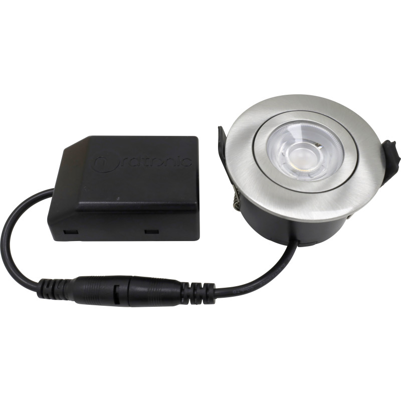 Nordtronic Low Profile Flexible G2 - uden driver - 55 - 3000K - 280lm - Brstet alu / Indendrs