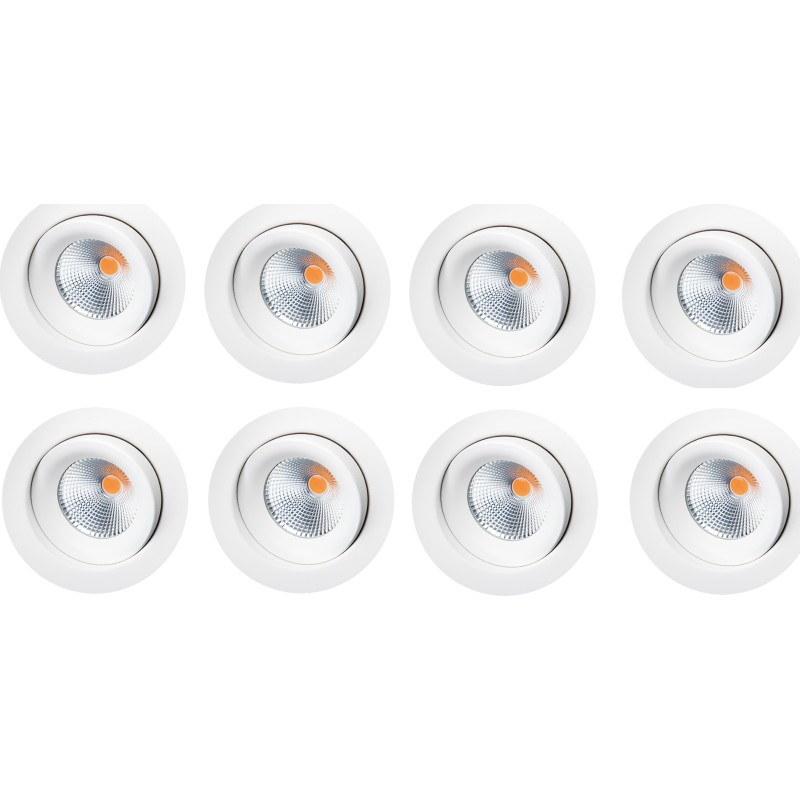 SG LED-spot, Junistar ECO Isosafe, hvid, 2000-2800K (DTW), 7W, 230V, 42, 8-pak