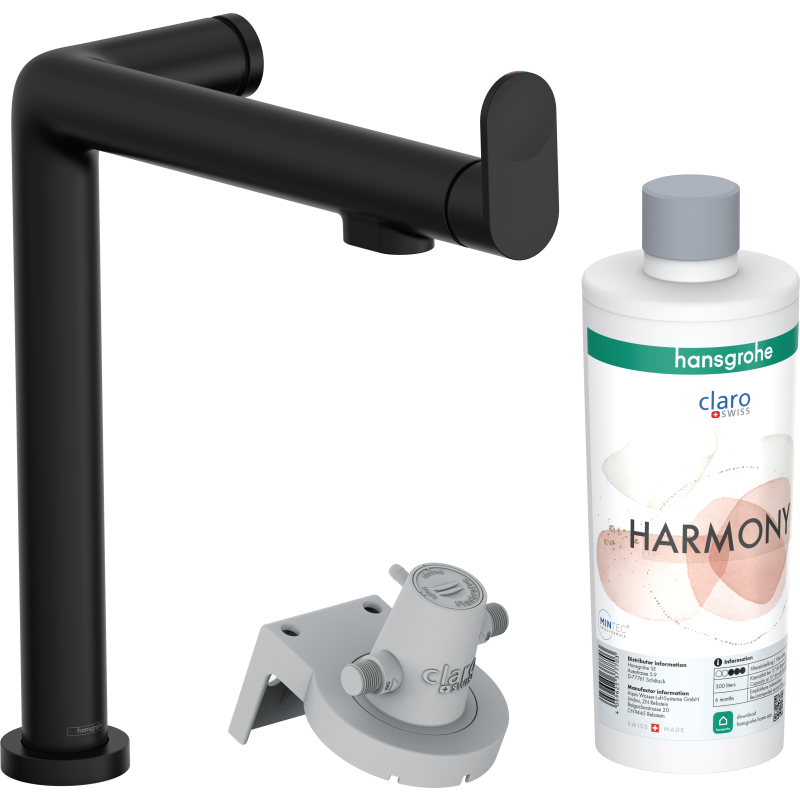 Hansgrohe Aqittura M91 k&ouml;ksblandare, filtrerat vatten, svart