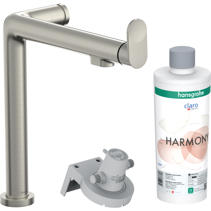 Hansgrohe Aqittura M91 k&ouml;ksblandare, filtrerat vatten, st&aring;l