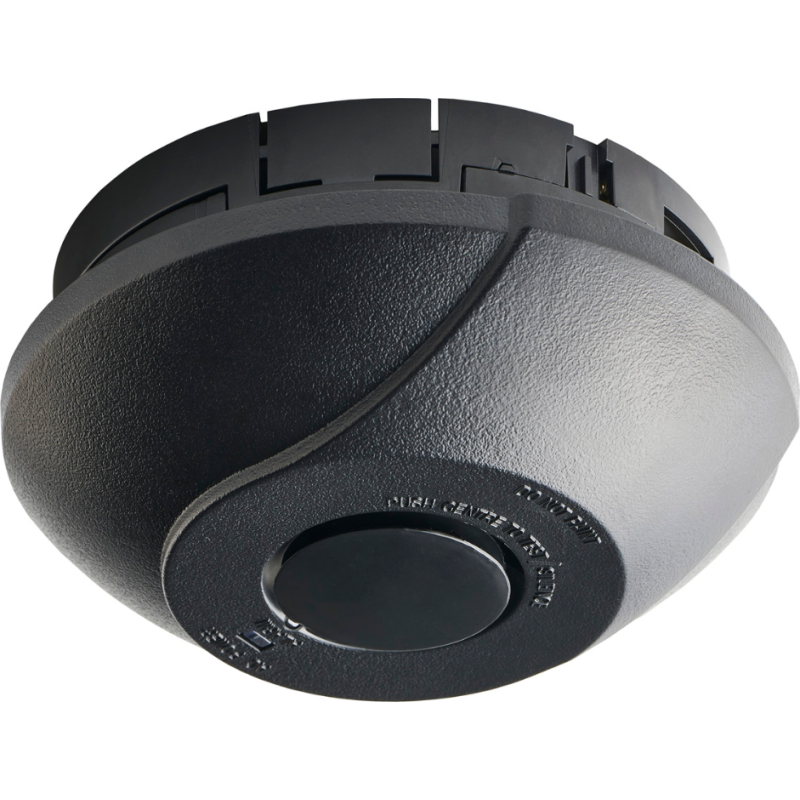 Foss Life Wave brandvarnare, 230V, 9V back-up batteri, svart