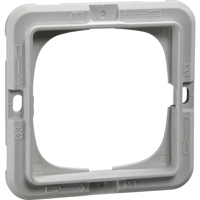 LK FUGA® Teknisk ramme 1 modul til Base, Pure, Choice og Soft rammer