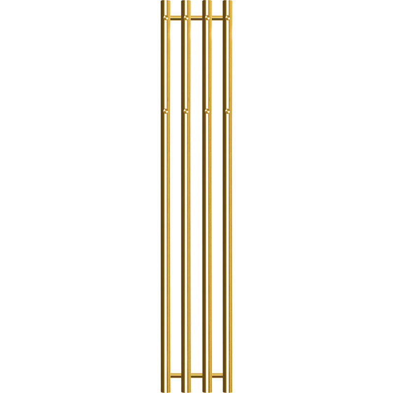 Kriss vega håndklædetørrer 1420x257mm. Centralvarme, elvarmeelement el. kombi-drift