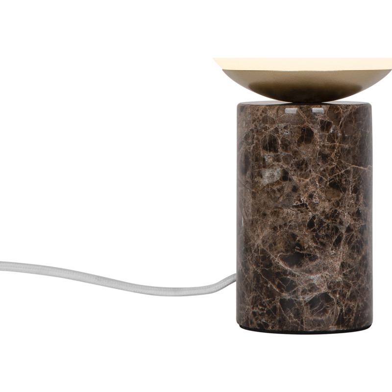 Lilly Bordlampe Brown/Marble - Nordlux Lilly Marble - Stue - Sten - Med én lyskilde