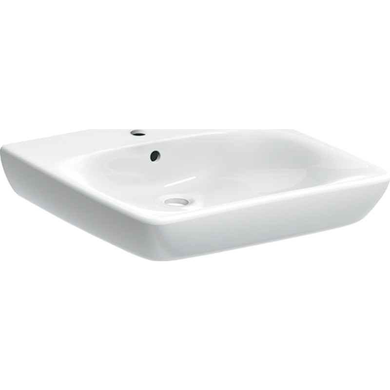 Geberit Renova Comfort håndvask, 55x55 cm, hvid