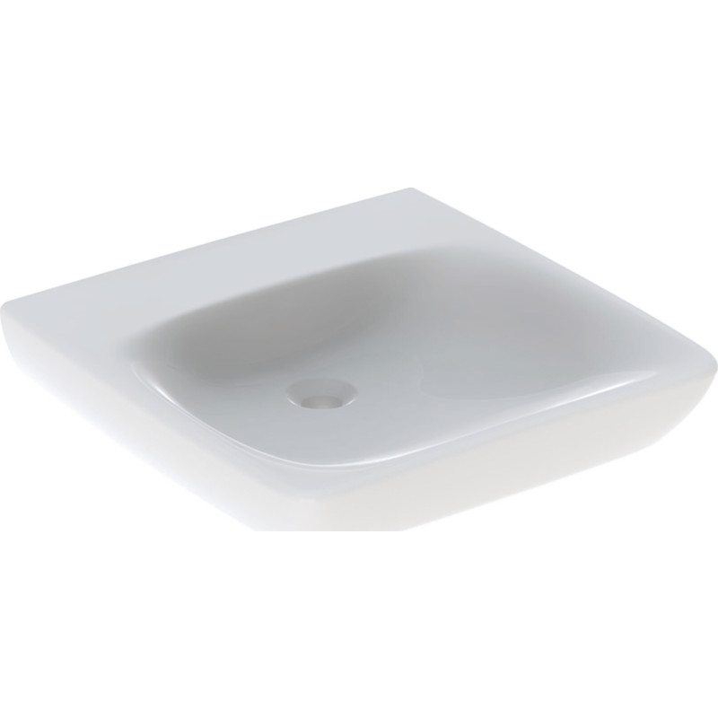 Geberit Renova Comfort håndvask, 55x55 cm, hvid