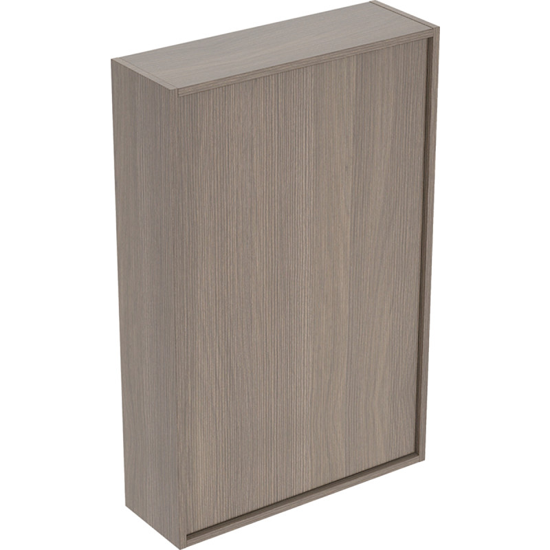 Ifo sense art overskab med 1 låge 45 x 70 x 15 cm nøddetræ/mørkebrun