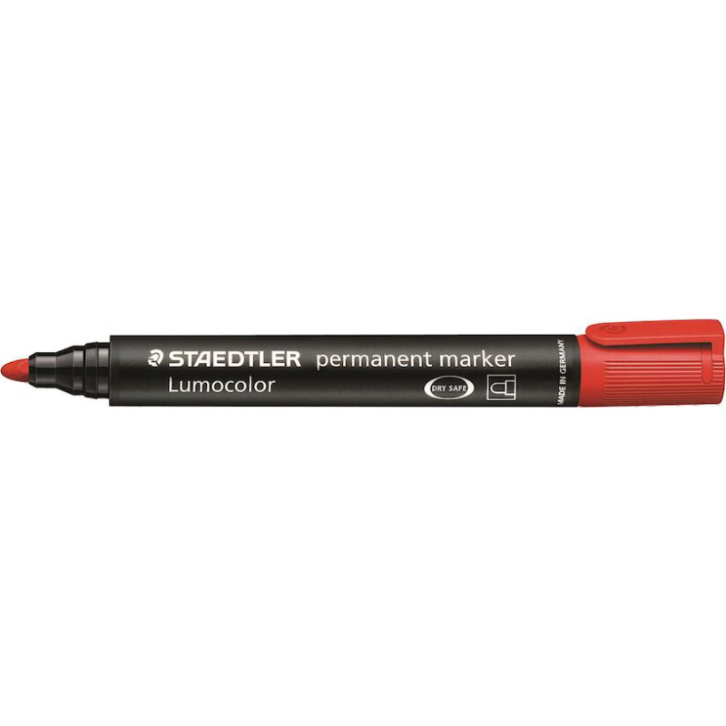 Permanentmarker med 2 mm rund spets - röd