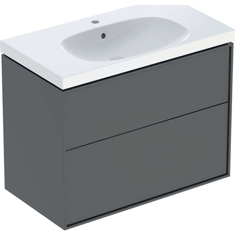 If Sense Art st, 2 skuffer, 88.8x68.2x48.2cm, vask 90cm, lava/mat