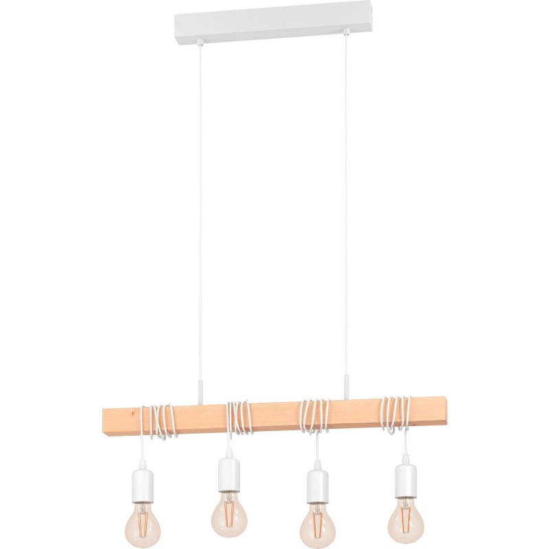 Eglo Townshend pendellampa, 4 lampor, vit