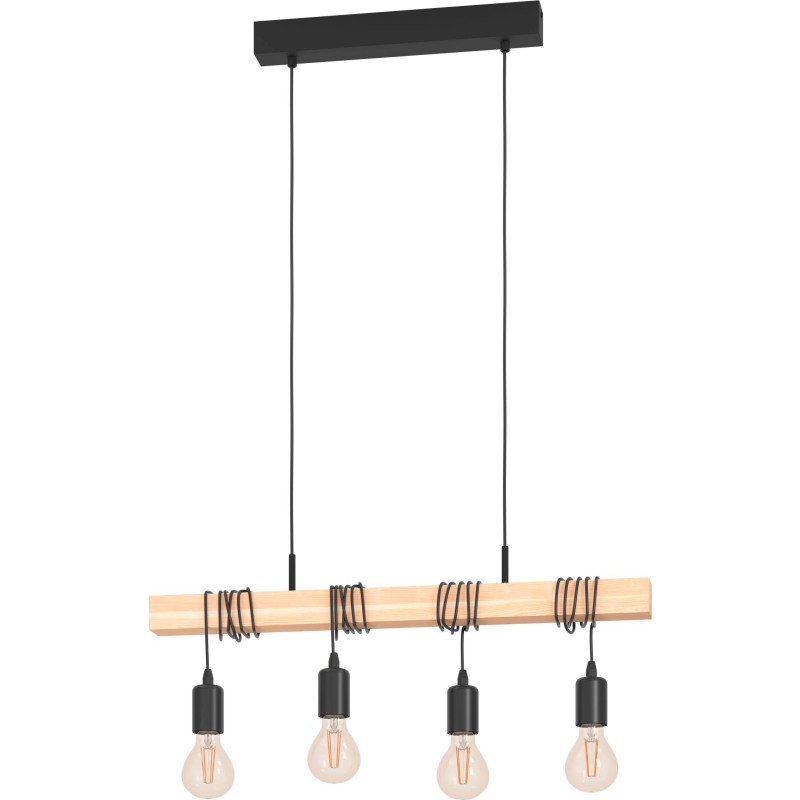 Eglo Townshend pendellampa, 4 lampor, svart