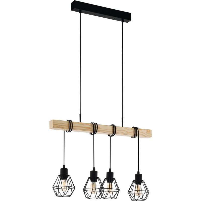 Eglo Townshend 5 langbordspendel, 4 lamper