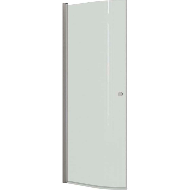 Dansani Match brusedør, model E, 82 cm, klart glas, satin profil