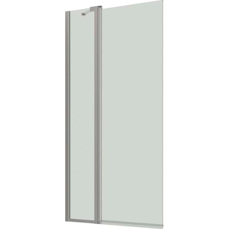 Dansani Match badavskärmning, modell H, 95 cm, klart glas, satin profil