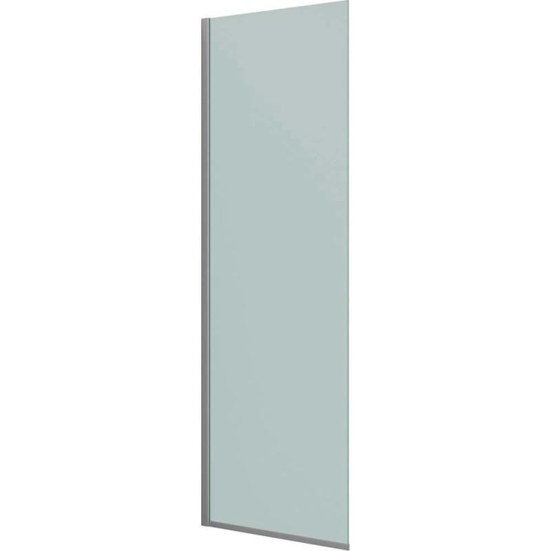 Dansani Match brusevæg, model D, 77 cm, frostet glas, satin profil