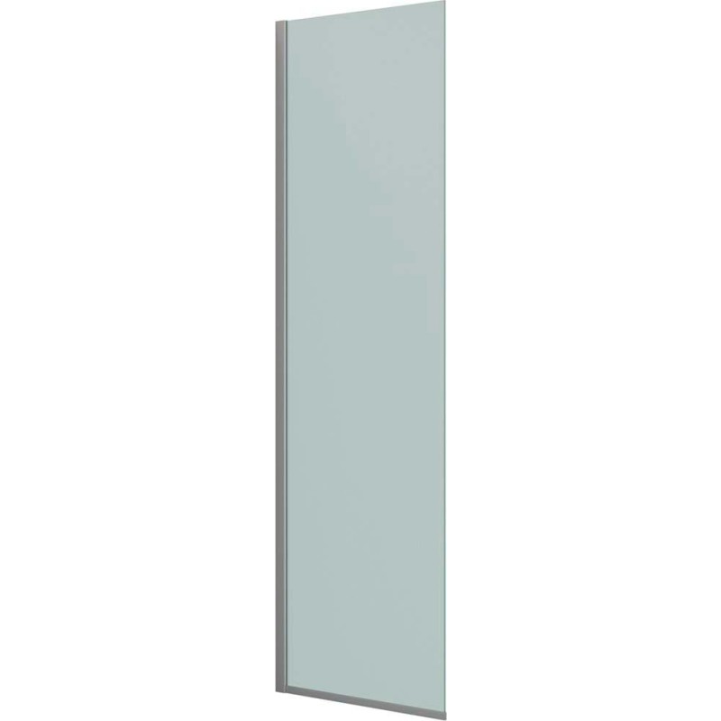 Dansani Match brusevæg, model D, 67 cm, frostet glas, satin profil