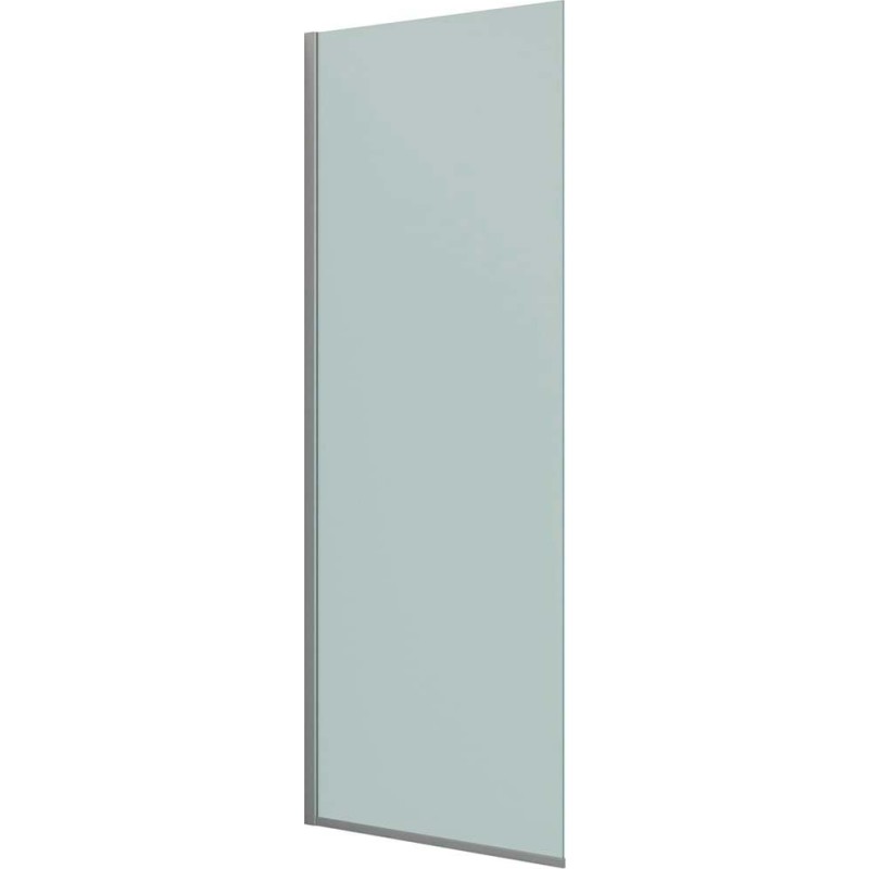 Dansani Match brusevæg, model D, 87 cm, frostet glas, satin profil