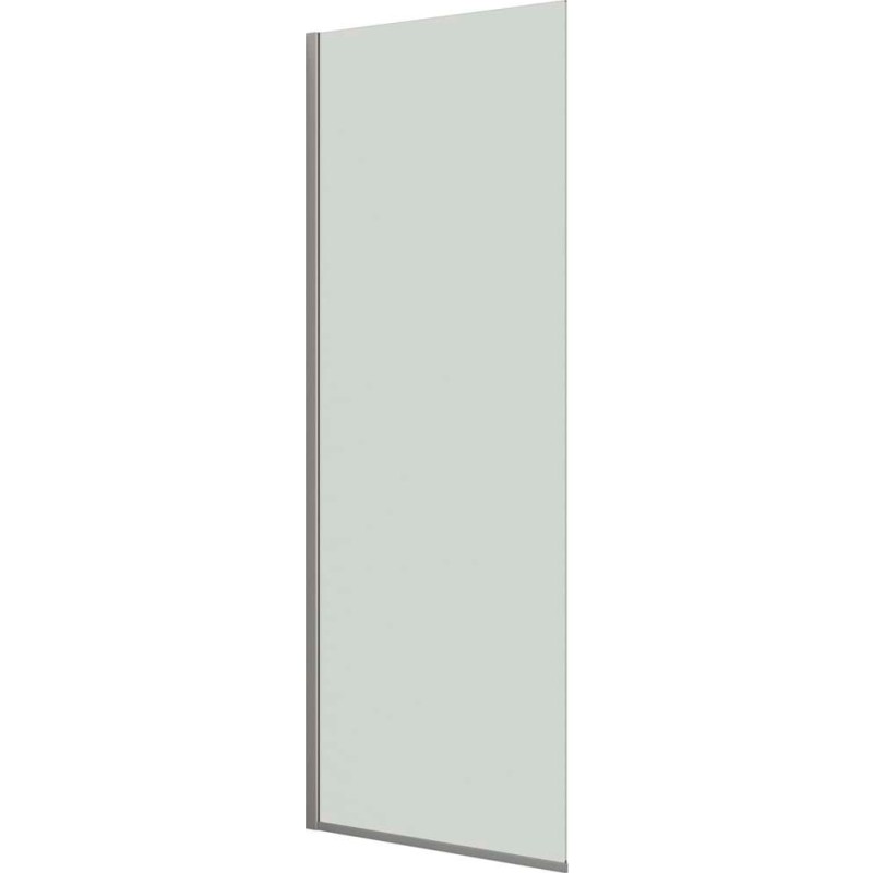 Dansani Match duschv&auml;gg, modell D, 87 cm, klart glas, satin profil