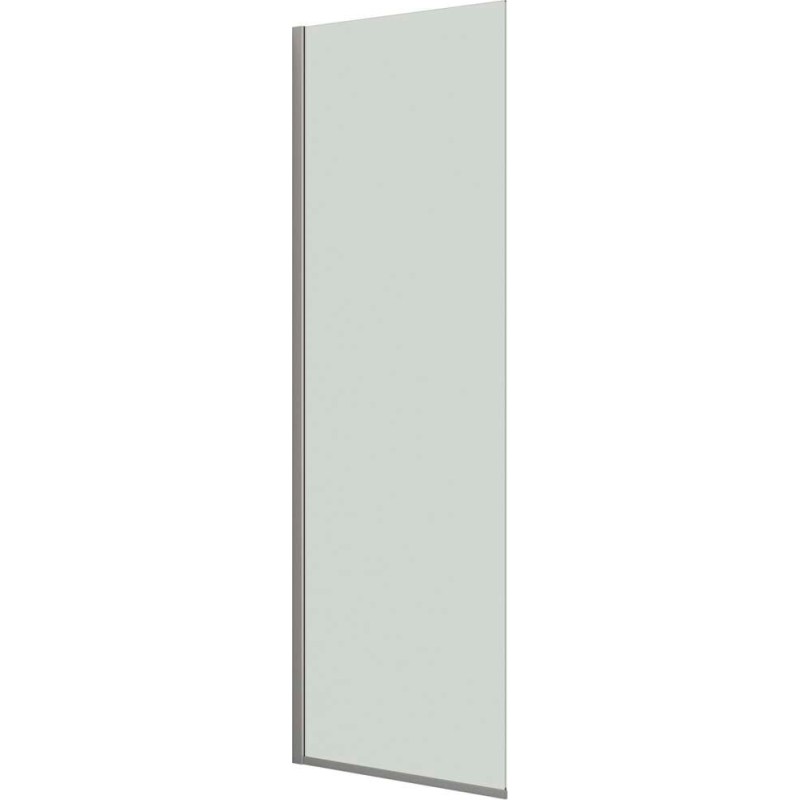 Dansani Match duschv&auml;gg, modell D, 77 cm, klart glas, satin profil
