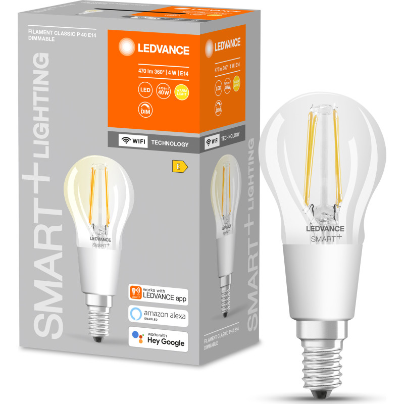 Ledvance Smart+ Krone 4W/827 klar filament E14 WiFi