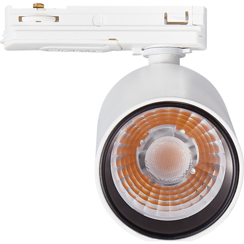 Global On Tube 1F skenspotlight, 1800-3000K, vit