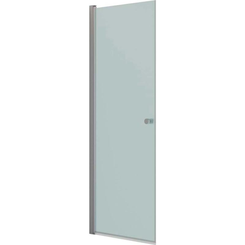 Dansani Match duschdörr, modell A, 77 cm, frostat glas, satin profil