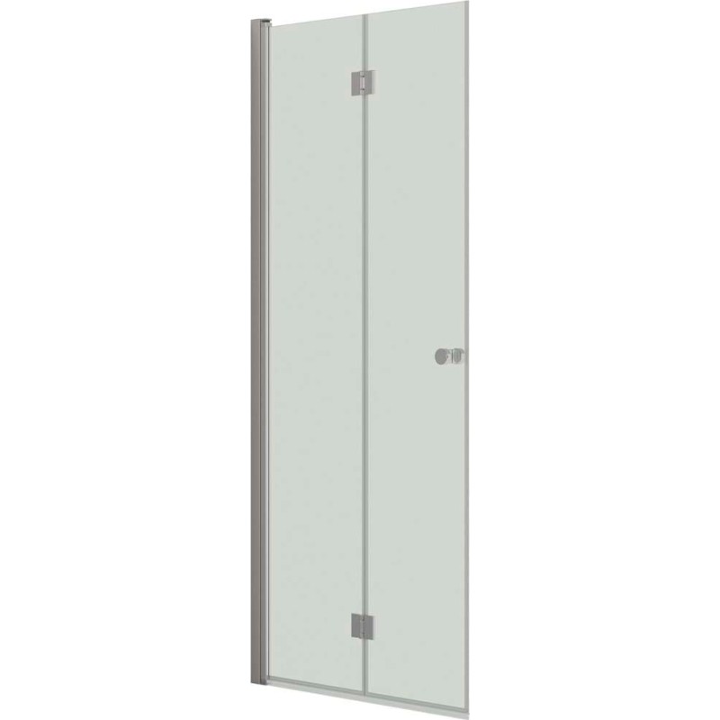 Dansani Match duschdörr, modell B, 87 cm, klart glas, satin profil