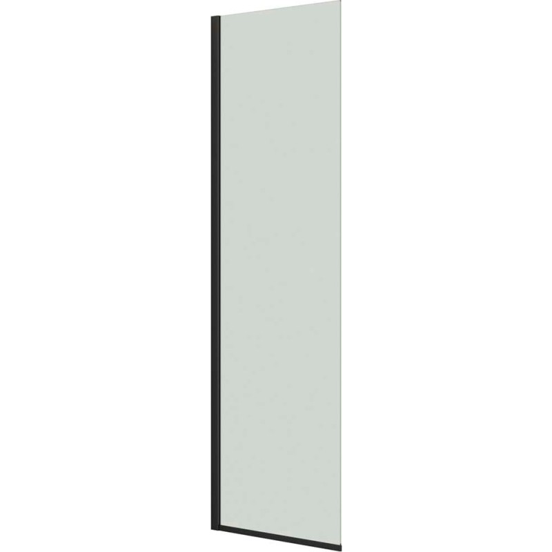 Dansani Match duschv&auml;gg, modell D, 67 cm, klart glas, svart profil