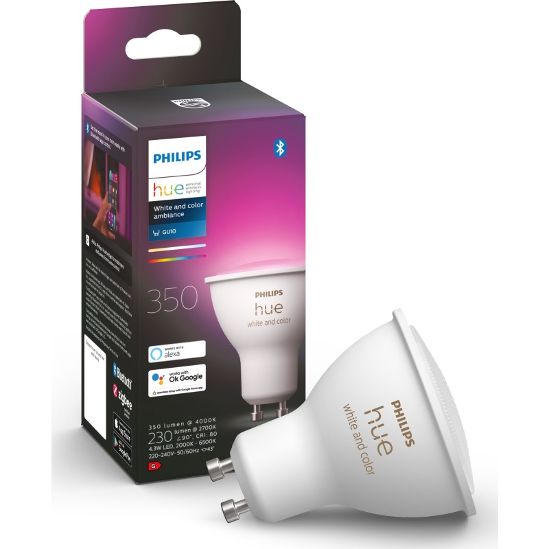 Philips Hue White Color Ambiance GU10 spotlampa, 1-pack