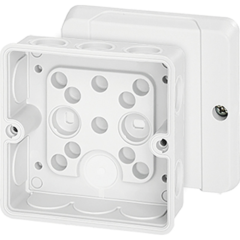 5 stk Hensel DE9321 membrandåse 88x88 mm i hvid