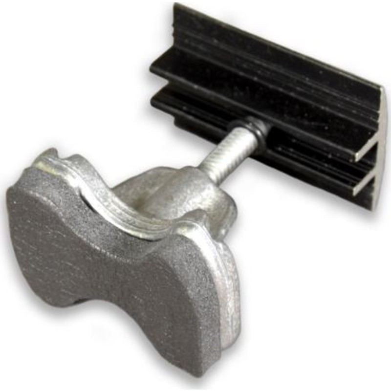 Novotegra mellemklemme til C-skinne, 30-42 mm, sort