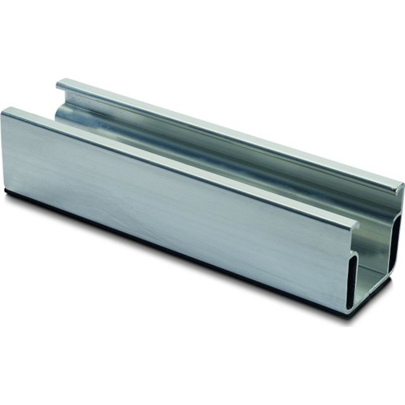 Novotegra C47 kort montageskinne med EPDM, 200 mm, 52 x 47 mm