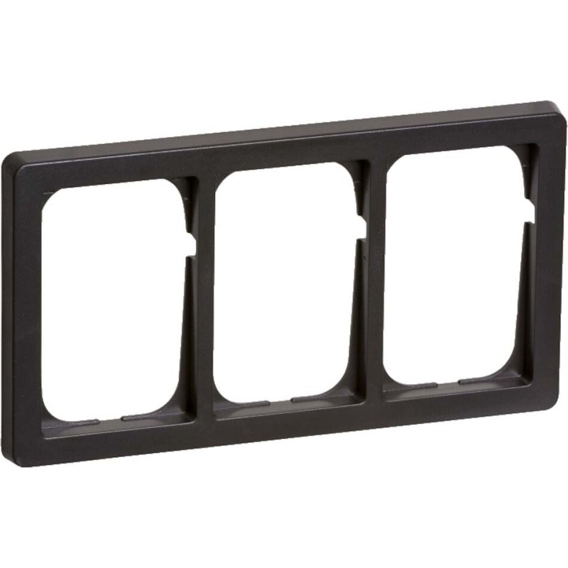 LK FUGA - Baseline 63 vandret tripel ramme, 3x1 modul, koksgr