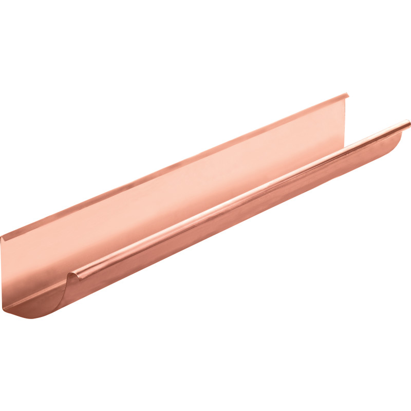 VMzinc kvartrund arkitekt tagrende nr. 12, 333 mm, 3 meter, kobber