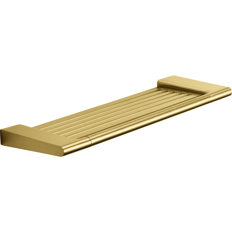 Pressalit Style hylla, 39x12,6 cm, borstad mässing