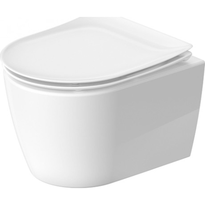 Duravit Soleil v&auml;ggh&auml;ngd toalett, utan spolkant, reng&ouml;ringsv&auml;nlig, vit