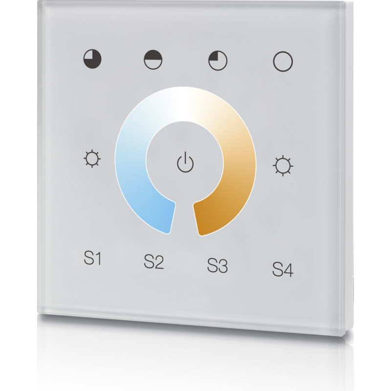 The Light Group DT8 Touch vægpanel, dali dæmp